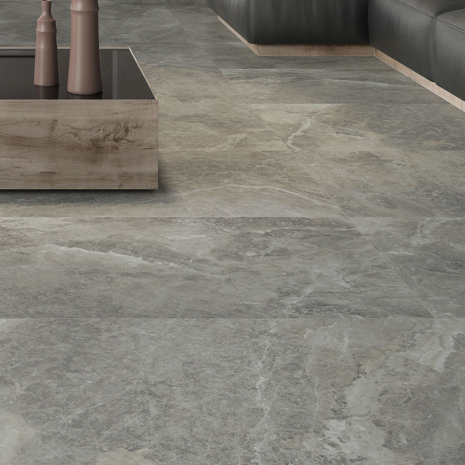 Large Format Arezzo Marengo Polished Porcelain Rectified