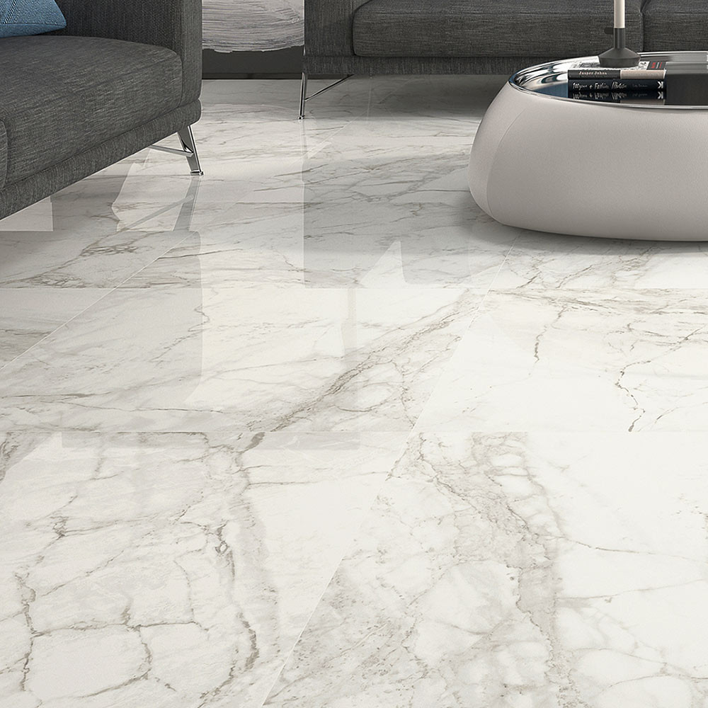 Large Format Luni Blanco Polished Porcelain Rectified