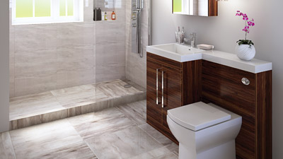 Complete Shower Enclosure Bathroom Suite Packages Left Hand Tabor Walnut Combination And Wetroom Shower Suite