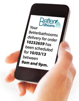 Delivery information on a handheld device